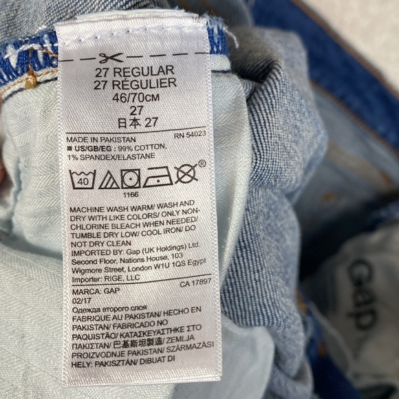 Gap cut off shorts 3" size 27 folded cuffs edgy country coastal cowgirl y2k jort - Picture 10 of 11